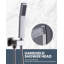 12 po Pomme de douche murale et douche à main avec valve brute de 1,8 GPM incluse-104313281