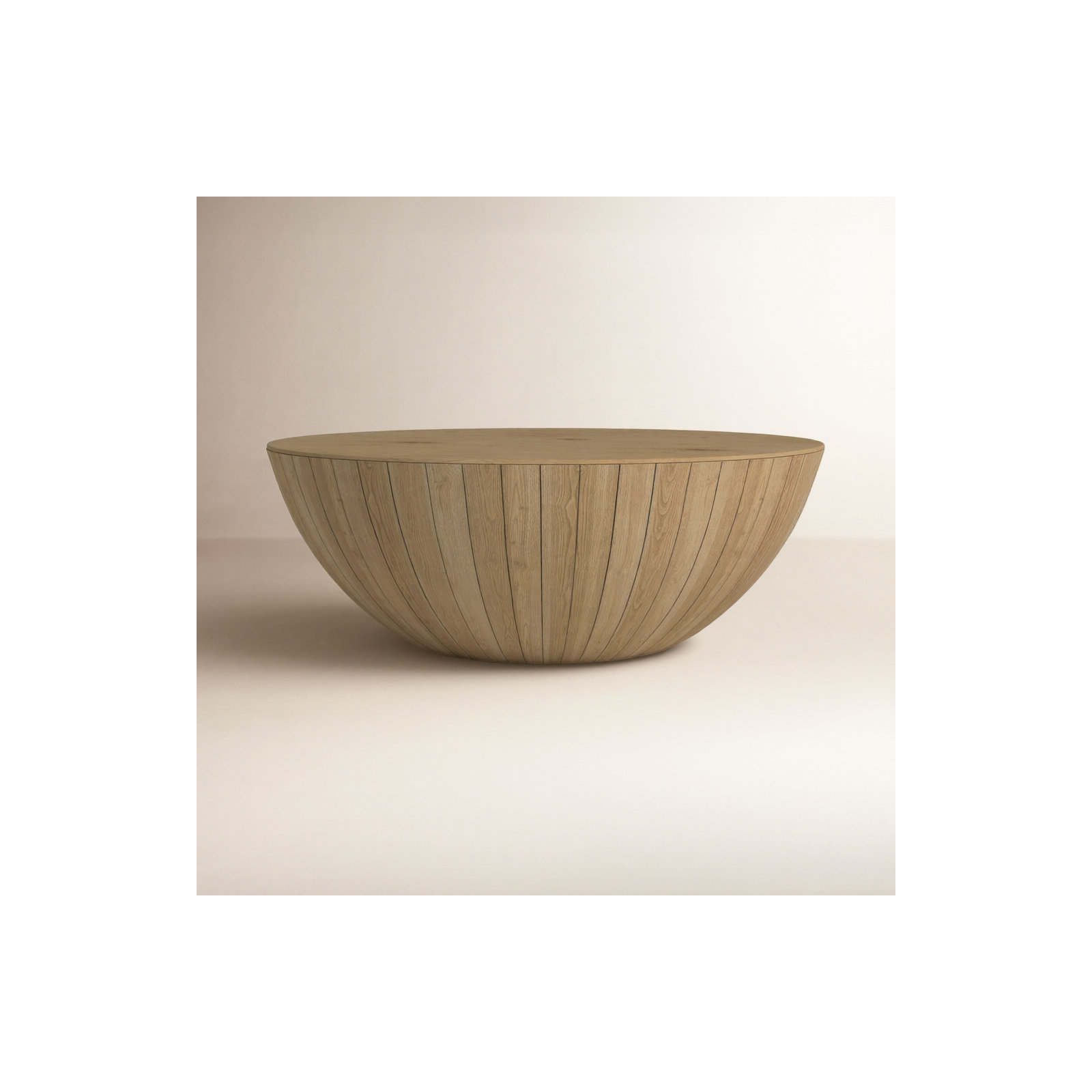 Agusta Solid Wood Single Coffee Table, Natural Oak