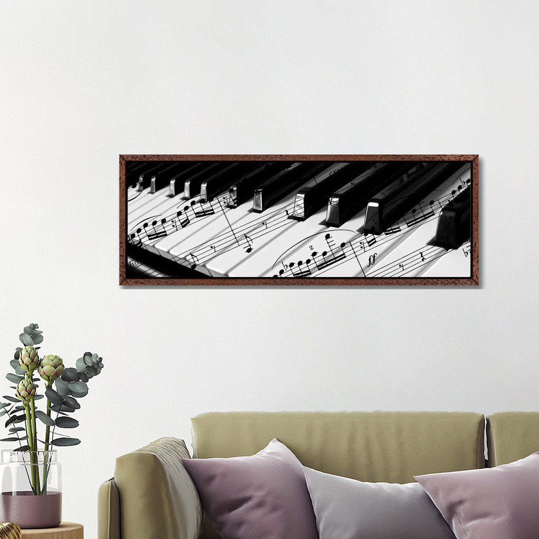 Klavier von Unbekannter Künstler - Panoramaleinwand auf Leinwand Giclée auf Leinwand