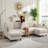 88.6" U-Shape Corduroy Sectional – 2 Movable Ottomans, Cloud-Like Comfort-1074855952