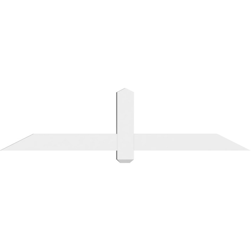 Support à pignon en uréthane Eugene, L 60 po x H 15 po, P 2 po x F 4 po