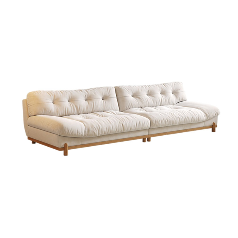 Canapé moderne en flanelle, H 34,64 po x l 133,85 po x P 37,79 po, 5