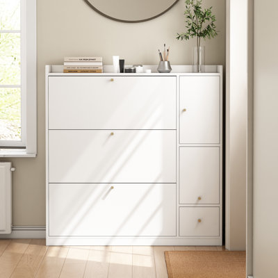 24 Pair Flip Down Shoe Storage