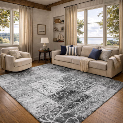 Premium Machine Washable Dream Shag ADS566 Panel Rug