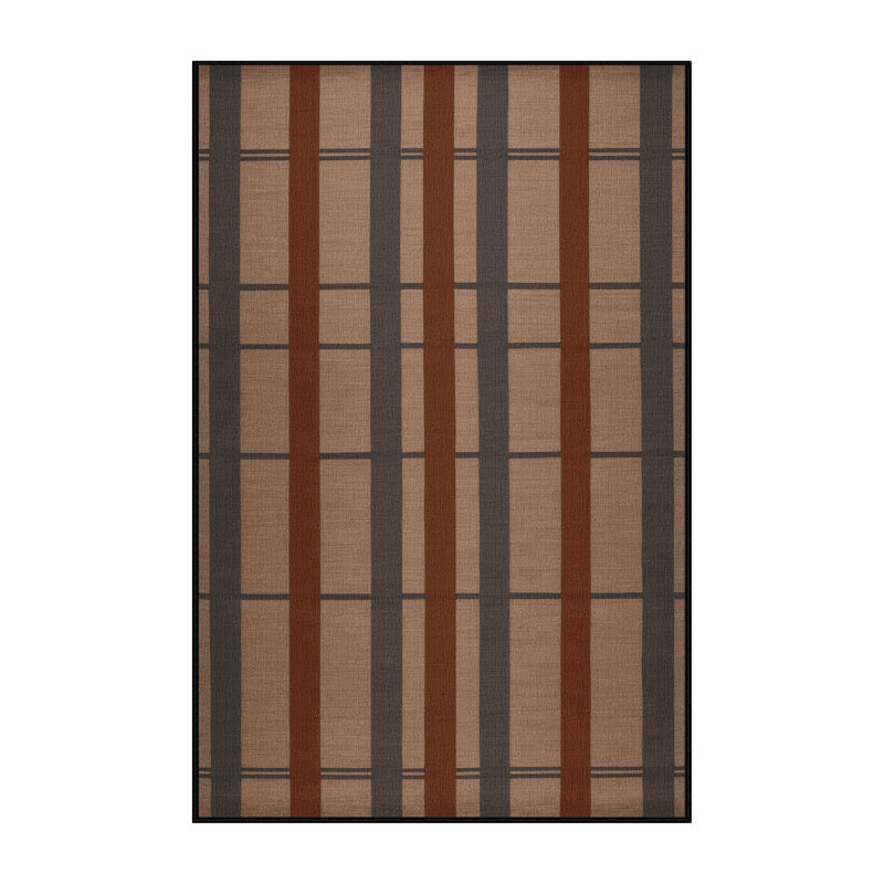 Tapis damier noir lavable à la machine, Tapis de couloir 2 pi x 4 pi