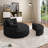 Dashton Upholstered Barrel Chair with Ottoman-756477088