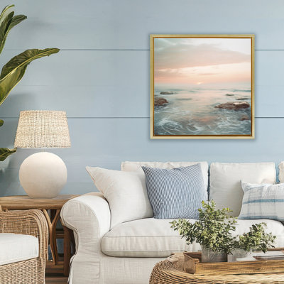 Cadre flottant Seabreeze Sunset Melody, design par Lazar Studio