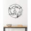 Porte-votive mural en métal et verre 23,6" de hauteur applique