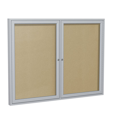 Ghent Vinyl Enclosed Cabinet Bulletin Board