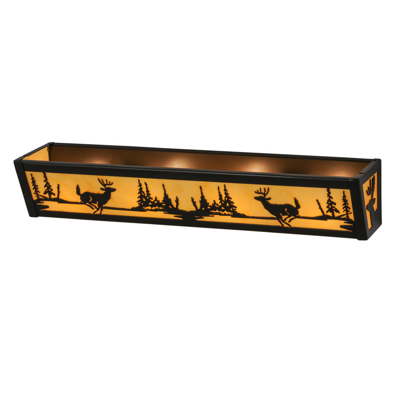 Rustic Lodge 4 - Light Bath Bar, Bronze