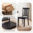 Slatted Back Dining Chair Solid Wood Side Chair-2056205938