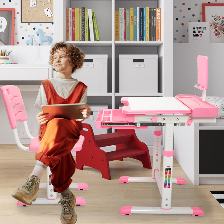 Zoomie Kids Charterhouse 27.6'' Art Desk Chair Set & Reviews