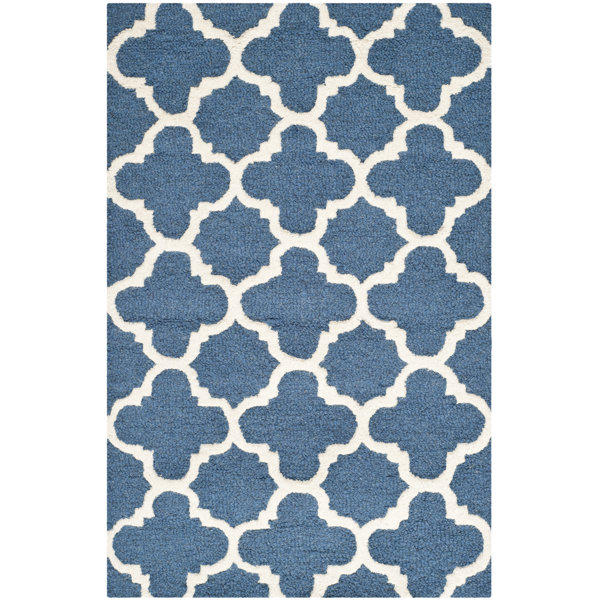 Winston Porter Cannen Hand Tufted Wool Geometric Rug & Reviews | Wayfair