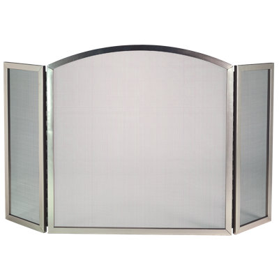 Lenyx 3 Panel Steel Fireplace Screen