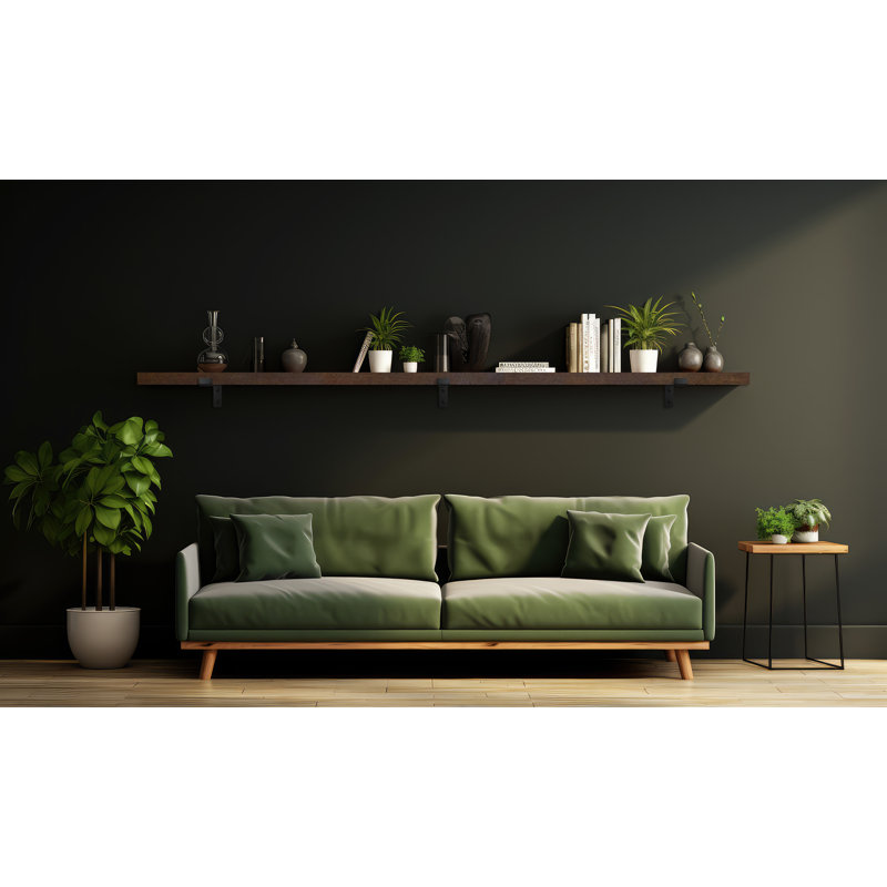 Emerald Lee Poplar Bracket Shelf, 2" H x 72" W x 8" D