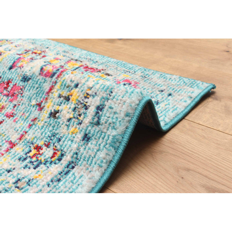 Jasmine Blue Rug 2'8" x 8'2", Runner 2'8" x 8'2"