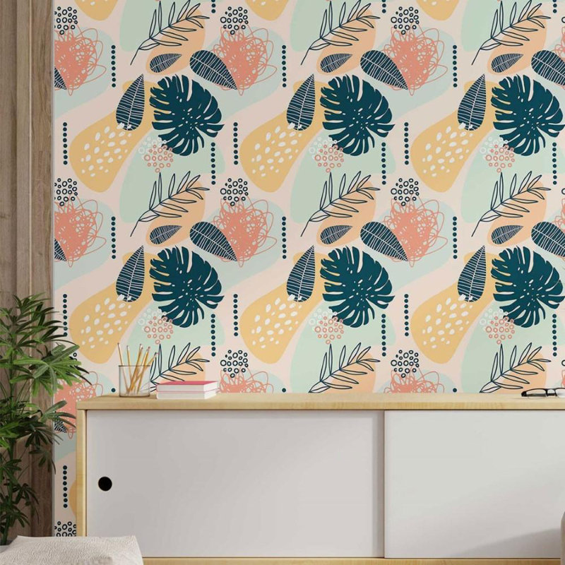 Rouleau de papier peint adhésif Seager, L 126 po x l 24 po