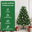 Artificial Christmas Tree with Stand Green PVC and Metal-1585784893