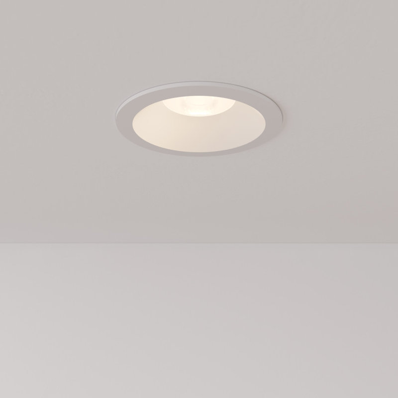 Plafonnier encastré Libred Vidalite 2In LED, ensemble de luminaire rond sans lumière avec température de couleur 5CCT sélectionnable et gradateur pleine gamme, luminosité 1000LM, 14W, ETL, IC et IP44