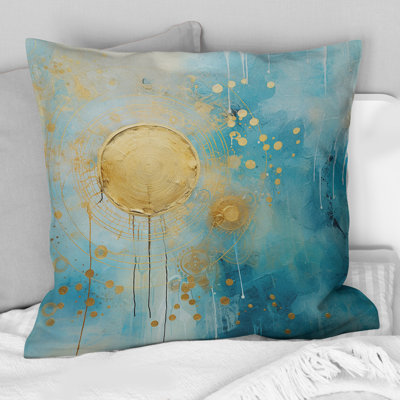 Coussin décoratif bleu sarcelle