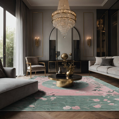 Tapis gris soyeux et moelleux