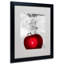 Art mural encadré - Décoration murale Roderick Stevens «Red Apple Splash» avec cadre mat - Art du salon, de la cuisine et de la salle de bain - 11 x 14-31105348-31105347