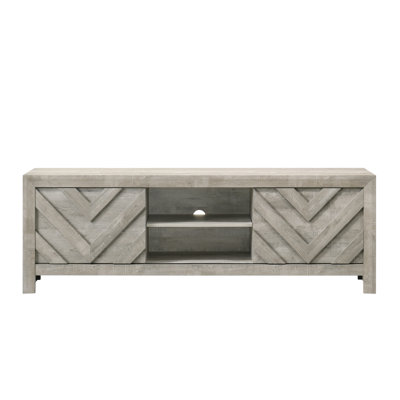 1Pc Rustic Geometric Design Contemporary Traditional Interiors Entertainment Console TV Stand Living Room Furniture
