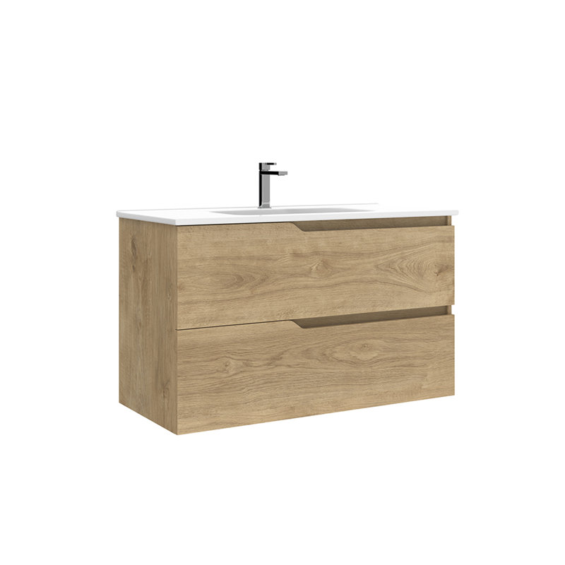 Menta 40'' W Single Vanity, Natural Oak