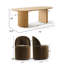  Ensemble de table de salle à manger pour 6 personnes avec table ovale et 6 chaises rembourrées-861389216-861389227