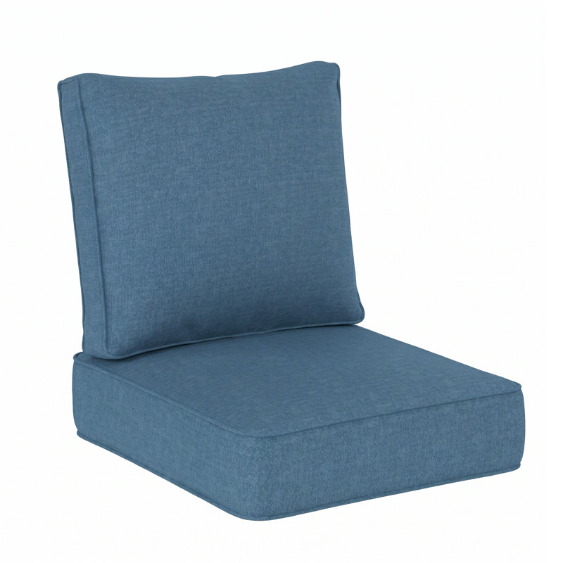 Ensemble de coussins d'extérieur à assise profonde avec coussins de siège et de dossier, coussins de remplacement résistants aux intempéries pour meubles de patio