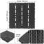 44 tuiles de pont Zugelan, gris foncé, emboîtables, quatre longues bandes de grain droit-123652989