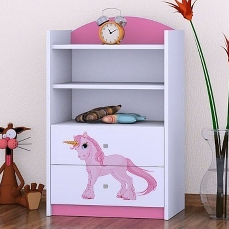 Katelyn 96cm H X 60cm W Animals Kids Cube, Pink