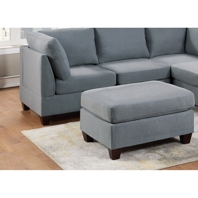 Repose-pieds de salon en tissu 1pc