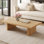 Table basse de 47 po en bois moderne