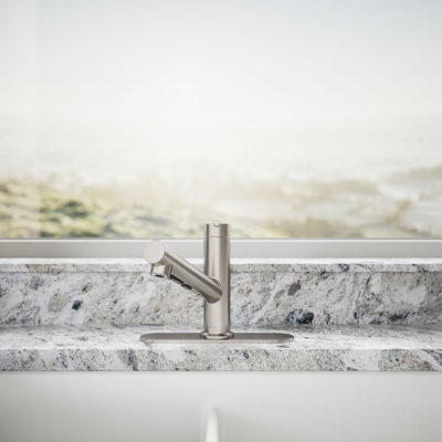 Crue Pull-Out Kitchen Sink Faucet, Pull-Out Laundry Faucet with Three-Function Sprayhead