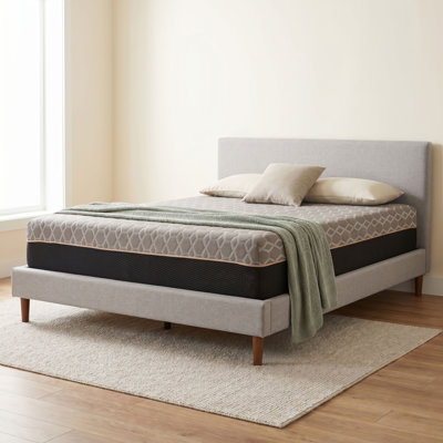 Matelas hybride moelleux de 12 po Buckhorn avec housse de refroidissement, mousse à mémoire de forme infusée de cuivre, ressorts ensachés et support de bord