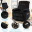 Fauteuil inclinable chauffant à deux moteurs et à massage électrique pour personnes âgées-130674538