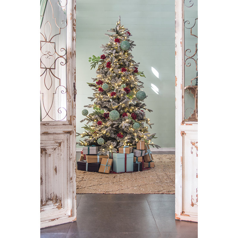 Boules de Noël décoratives 3,9 "- ensemble de 6 pour les fêtes