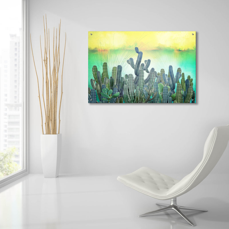 " Cactus " by Mark Ashkenazi, 24" H x 36" W x 0.2" D