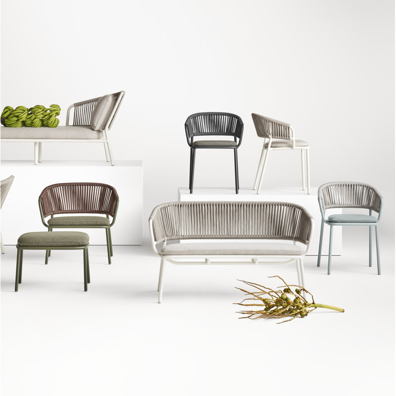 Mate Outdoor Dining Armchair, Linen Sunbrella®