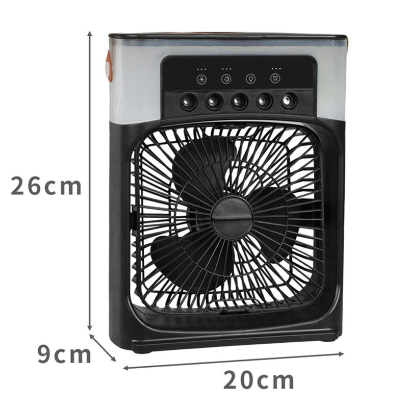 Metro Lane Chenee 26cm Oscillating Table Fan Fan, Black