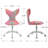 Tingley Kids 19.5'' Mermaid  Swivel Adjustable Height Kids Chair With 5 Wheels, Upholstered Velvet Activity Chair For Living Room, Stylish Kids Armchair-1165589218