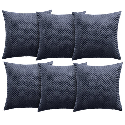 Aspire Homeware Embossed Square Velvet Cushion Cover