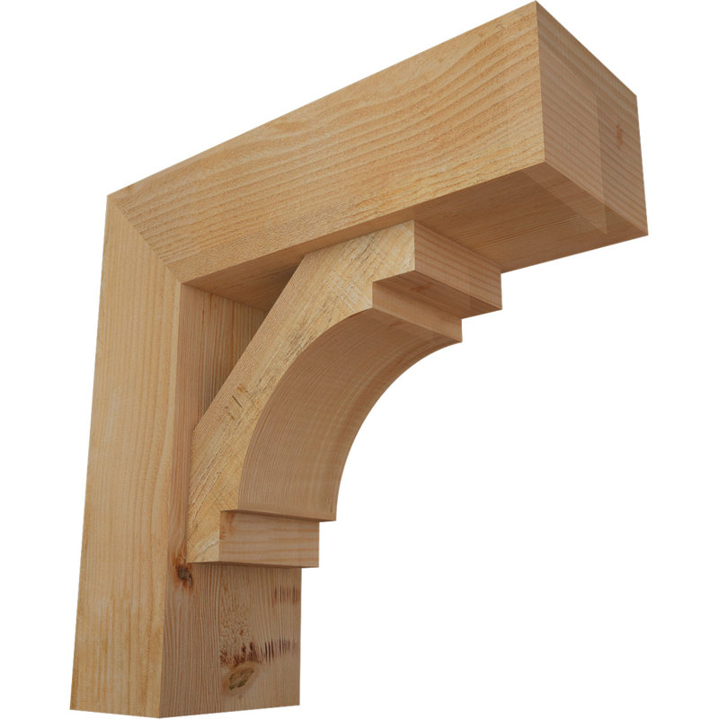 Support Merced Block avec support décalé, 24 x 24, Sapin Douglas de l 8 po (scié brut)