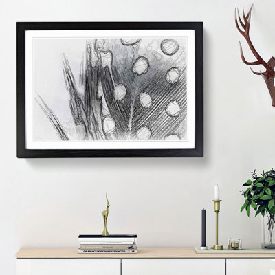 Spotted Feather in Abstract - Framed Print