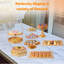 Ensemble 10 pièces de présentoirs à desserts en métal doré