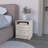 Nightstand Cartiz, Two Drawers, Light Gray Finish-101094922
