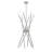 12 Light Brushed Nickel Large Chandelier-1954921590