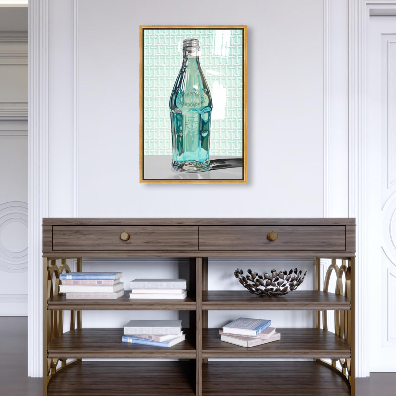 Oliver Gal New York Summer Splash Fashion and Glam - Hand-Applied Glass Coat Framed Canvas Art, 24" H x 16" W, Silver