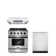 3 Piece Kitchen Package With 30" Freestanding Gas Range With Custom Handle And Knob Kit 30" Under Cabinet Range Hood 24" Built-in Fully Integrated Dishwasher